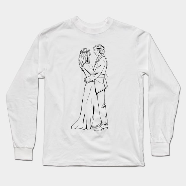 Wayhaught Wedding (White) Long Sleeve T-Shirt by badartndadjokes